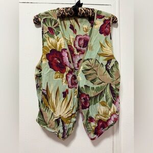 Vintage Karen Kane vest size US S/M floral
